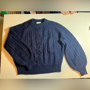 Demylee x jcrew navy sweater.  Size L
